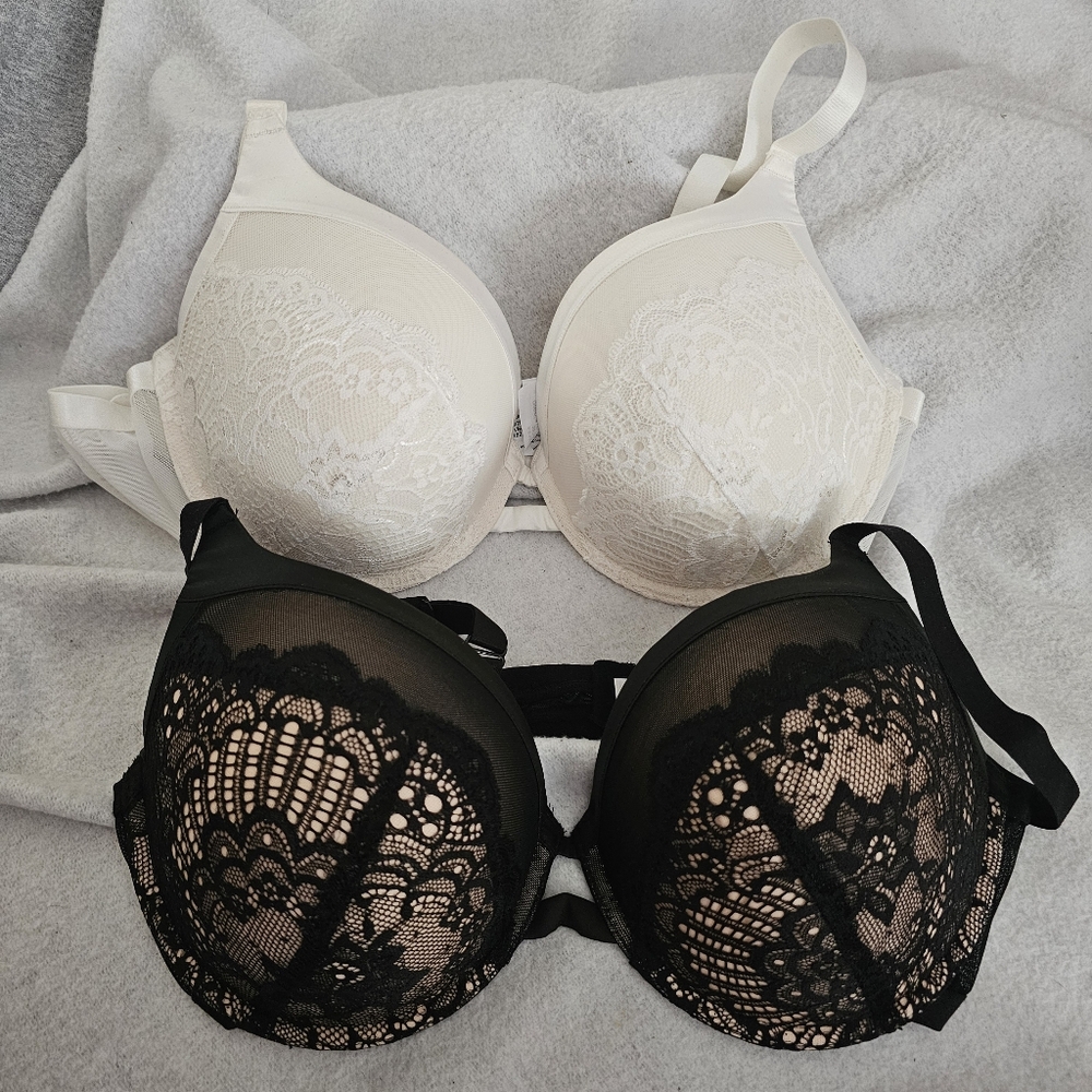Women's Plus Size Push Up Add 1 Cup Underwire Perfect Shape Lace 42B Bra